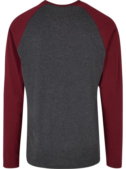 Build Your Brand Maglietta Contrasto Raglan Manica Lunga Uomo - Kiabi Build Your Brand Maglietta Contrasto Raglan Manica Lunga Uomo - Kiabi