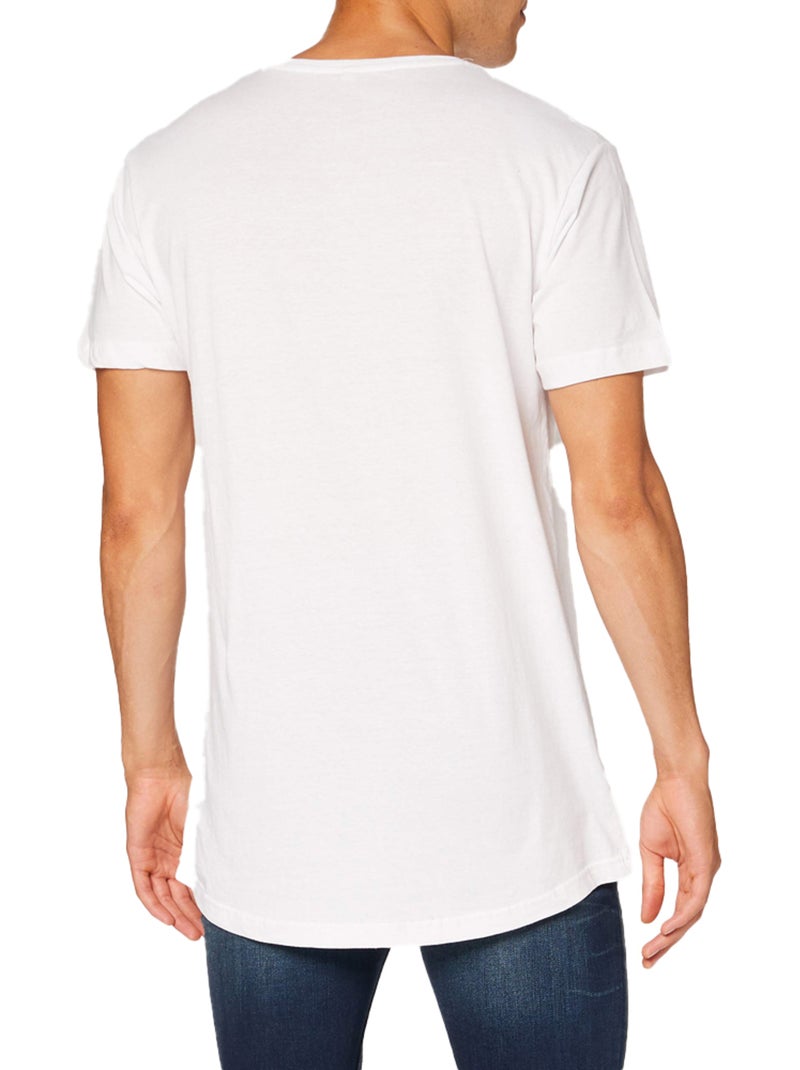 Build Your Brand Maglietta Modellato Lunga Uomo Bianco - Kiabi
