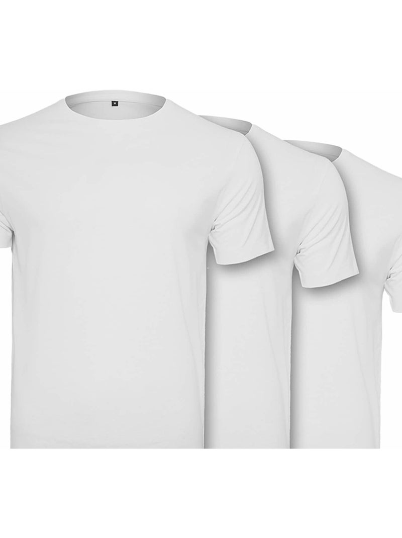 Build Your Brand Maglietta Uomo Misura Confezione 3 Bianco - Kiabi