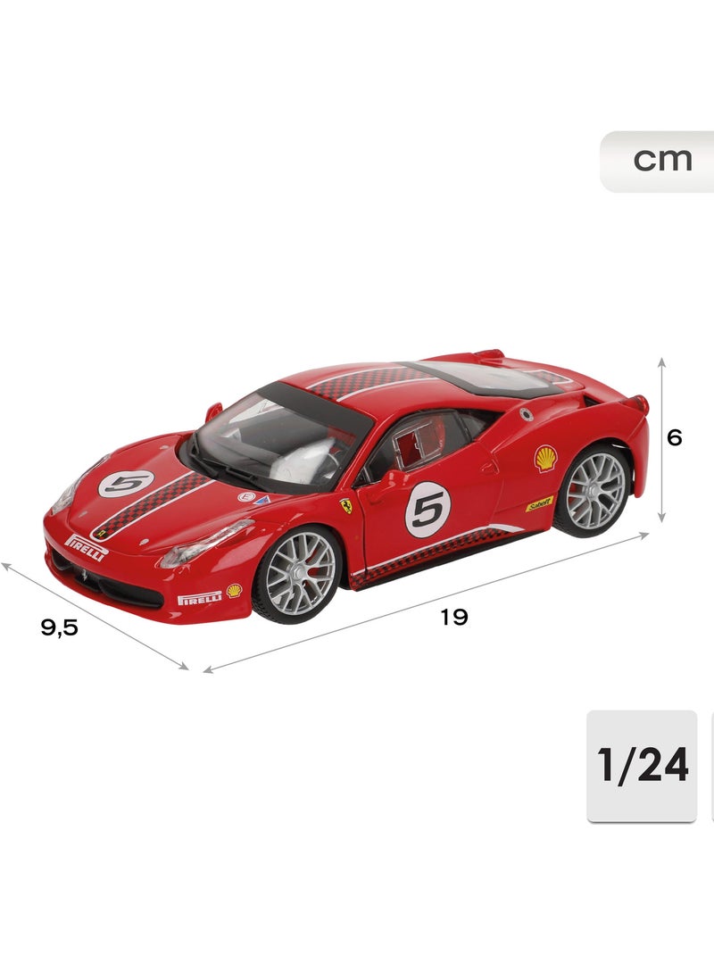 Burago ferrari 458 challenge modello auto nº5 1:24 N/D - Kiabi