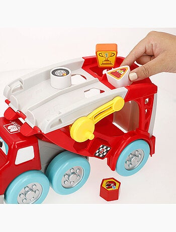 Burago junior interactive truck con auto lamborghini e accessori