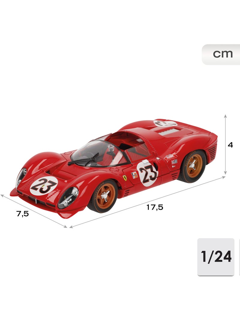 Burago modello auto ferrari 330 p4 daytona #23 1:24 N/D - Kiabi