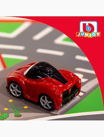 Burago play set tappeto circuito per bambini con auto ferrari laferrari