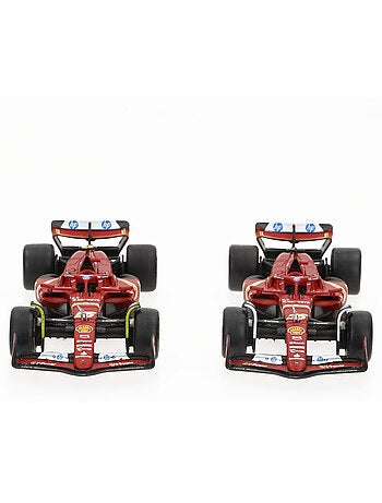 Burago set 2 auto 1:43 ferrari sf-24 sainz e leclerc f1 2024