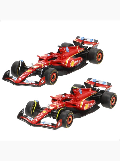 Burago set 2 auto 1:43 ferrari sf-24 sainz e leclerc f1 2024 - Kiabi