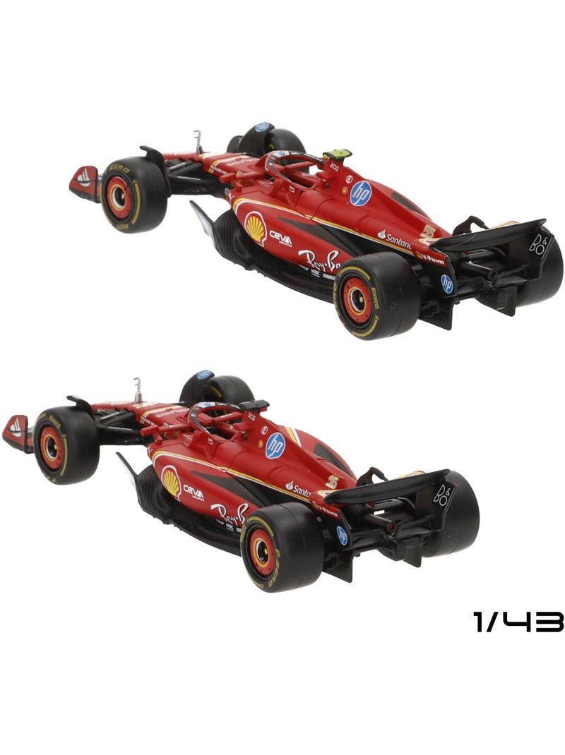Burago set 2 auto 1:43 ferrari sf-24 sainz e leclerc f1 2024 N/D - Kiabi