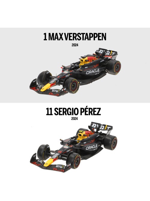 Burago set 2 vetture 1:43 oracle red bull rb20 max verstappen e sergio pérez f1 2024 - Kiabi