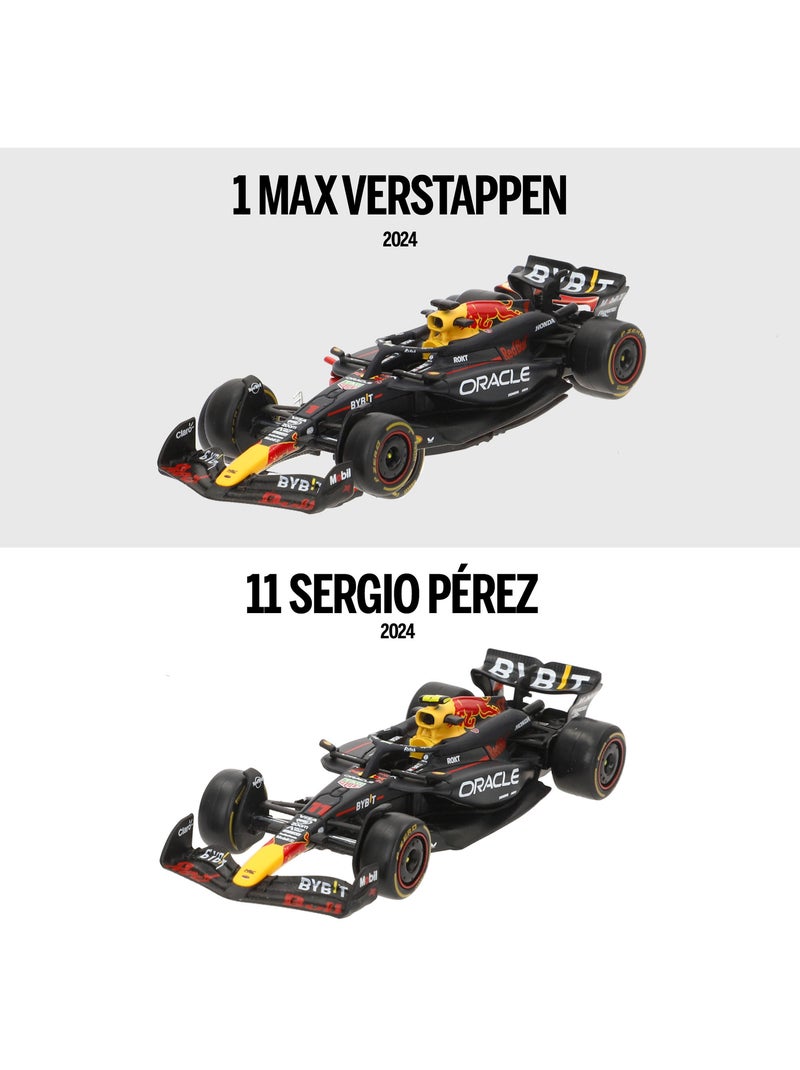 Burago set 2 vetture 1:43 oracle red bull rb20 max verstappen e sergio pérez f1 2024 N/D - Kiabi