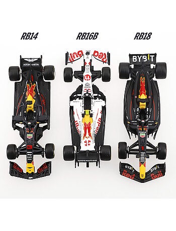 Burago set di 7 auto da collezione f1 red bull in scala 1:43 con espositore