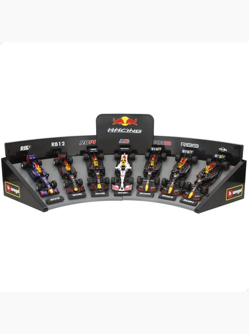 Burago set di 7 auto da collezione f1 red bull in scala 1:43 con espositore - Kiabi