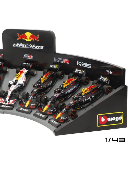 Burago set di 7 auto da collezione f1 red bull in scala 1:43 con espositore - Kiabi