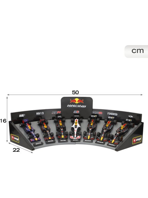 Burago set di 7 auto da collezione f1 red bull in scala 1:43 con espositore - Kiabi