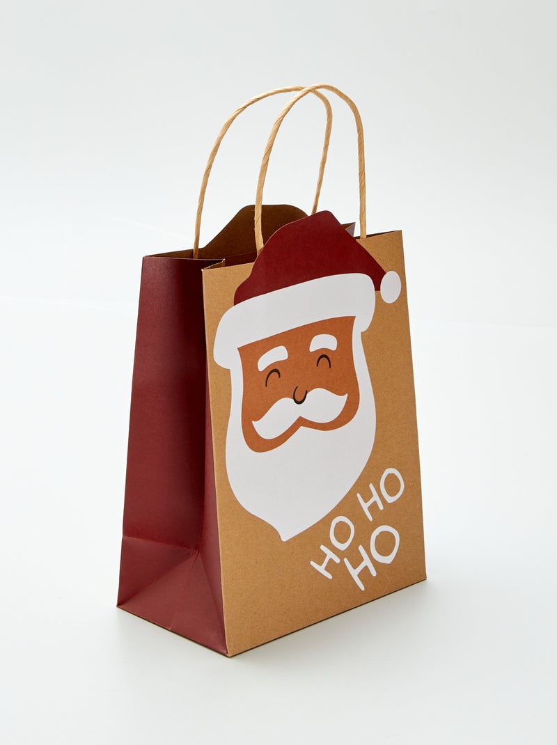 Busta regalo 'Babbo Natale ' MARRONE - Kiabi