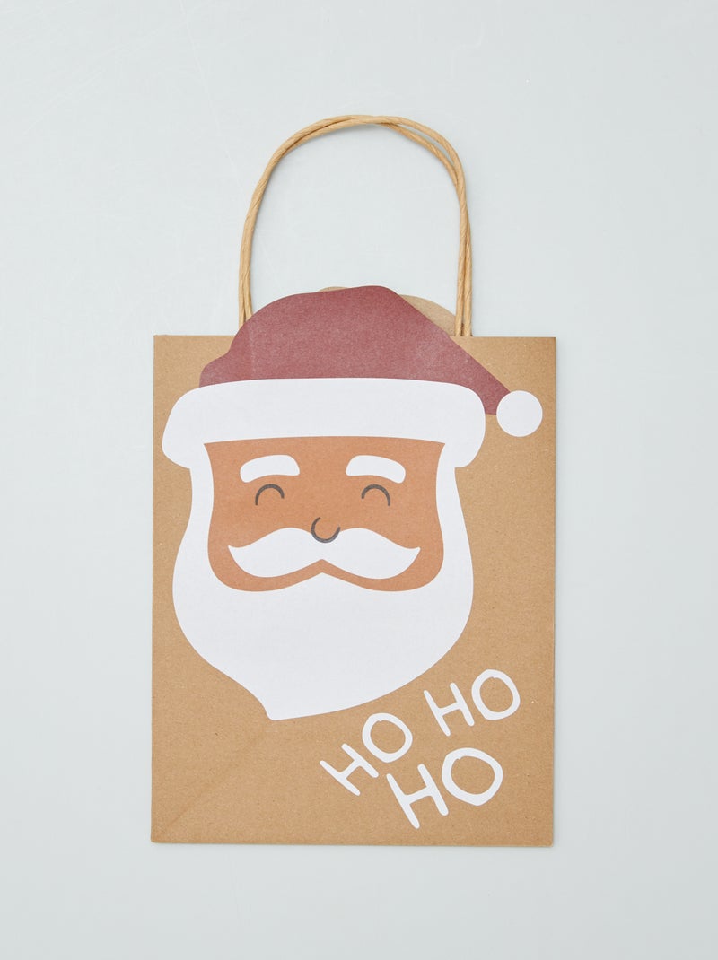 Busta regalo 'Babbo Natale ' MARRONE - Kiabi