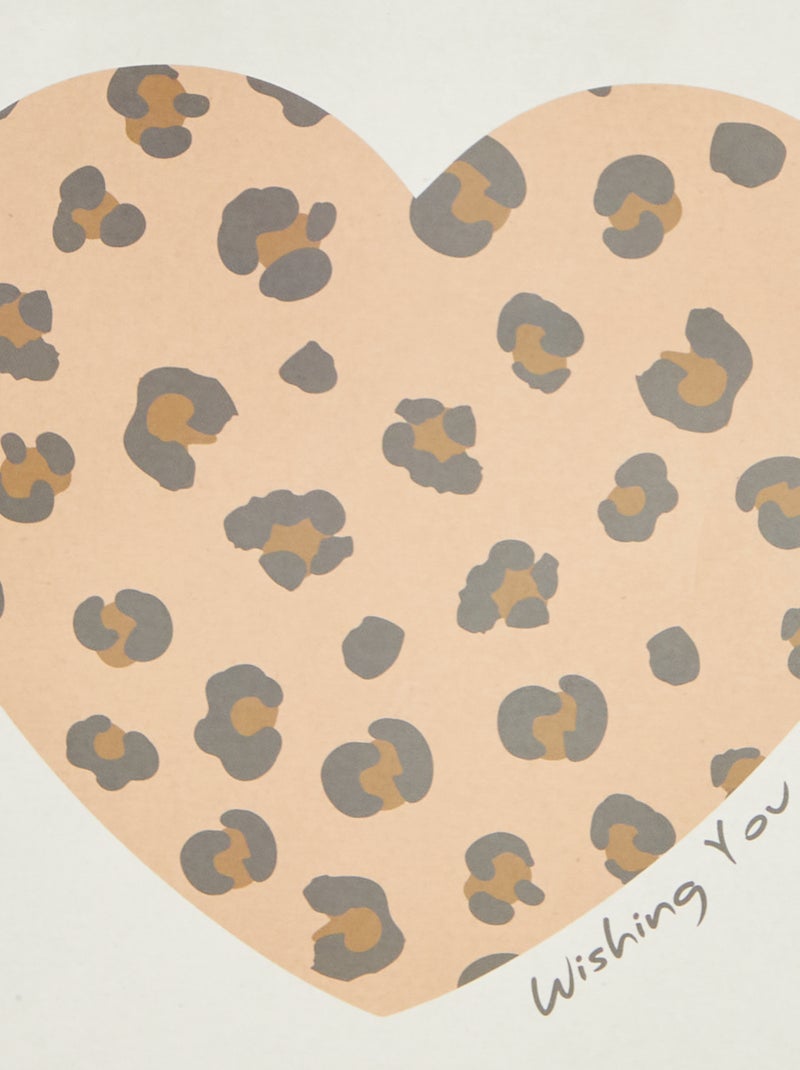 Busta regalo con 'cuore' stampato Beige - Kiabi