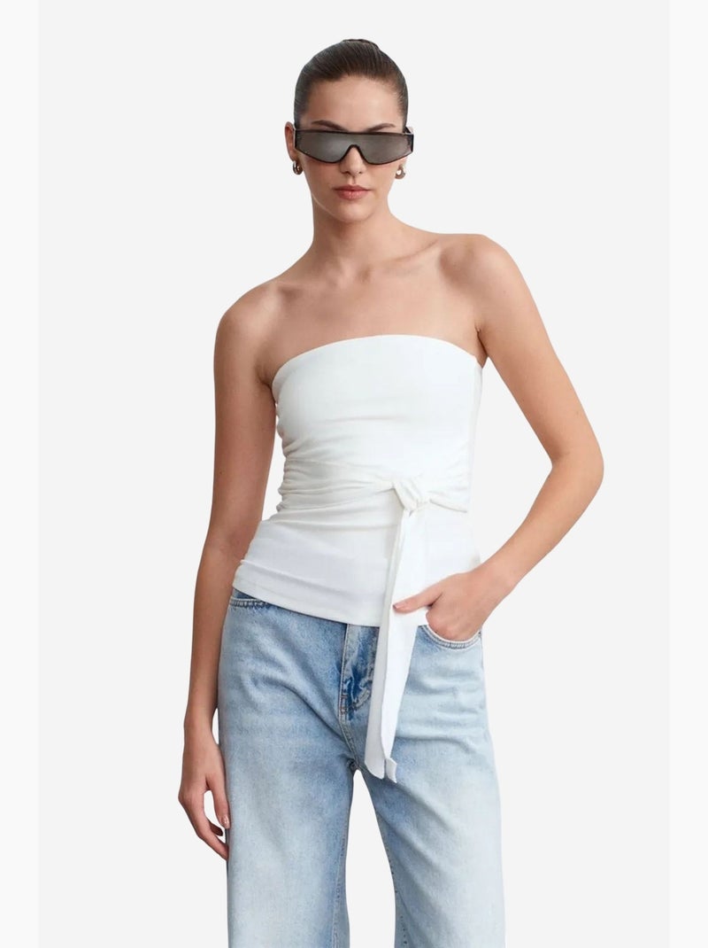 Bustier aderente dilvin Avorio - Kiabi