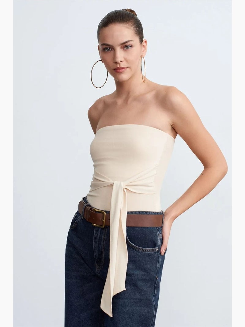 Bustier aderente dilvin Beige chiaro - Kiabi