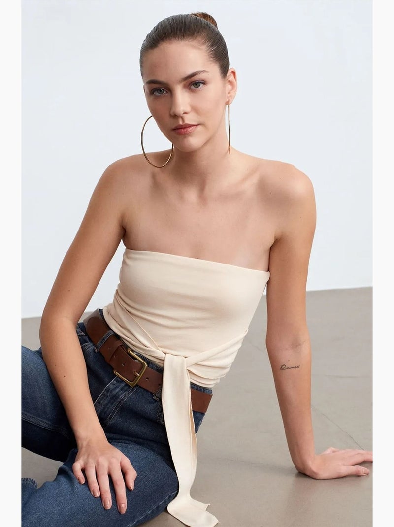 Bustier aderente dilvin Beige chiaro - Kiabi