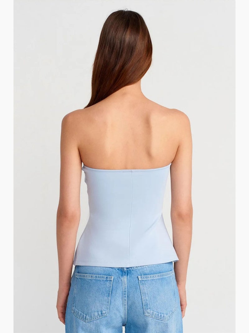 Bustier aderente dilvin Blu cielo - Kiabi