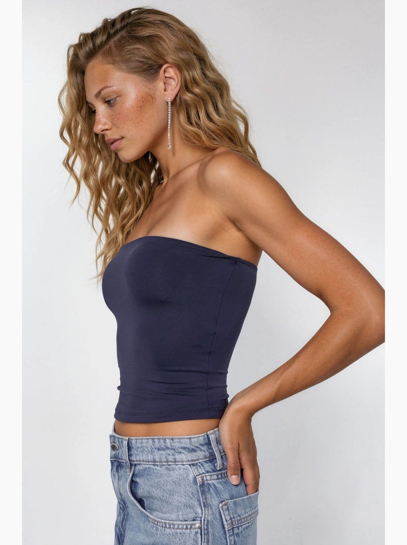 Bustier corto busem Blu marino - Kiabi