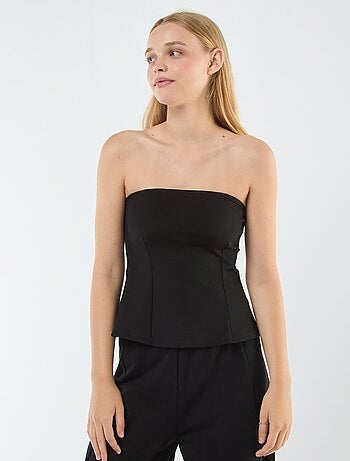 Bustier tinta unita svasato