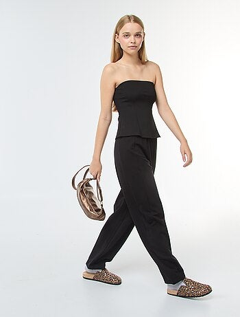 Bustier tinta unita svasato