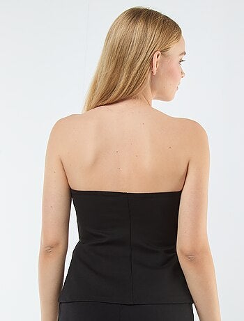 Bustier tinta unita svasato