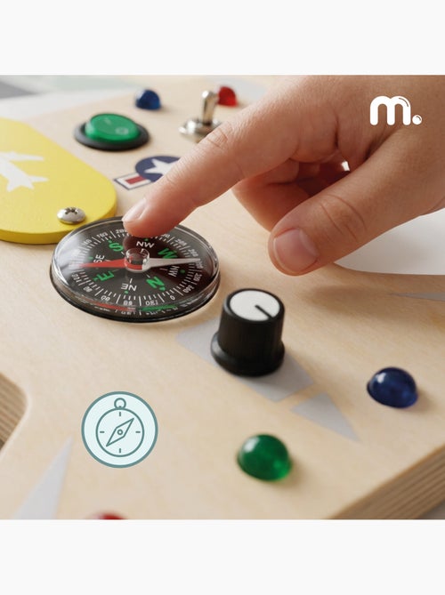 Busy board in legno aereo con 10 led per bambini mamabrum - Kiabi Busy board in legno aereo con 10 led per bambini mamabrum - Kiabi