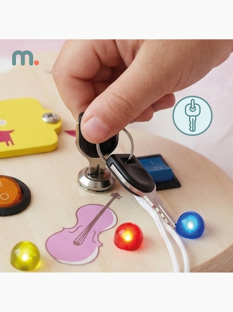 Busy board in legno chitarra con led musica bambini mamabrum N/D - Kiabi