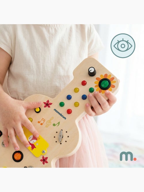 Busy board in legno chitarra con led musica bambini mamabrum - Kiabi