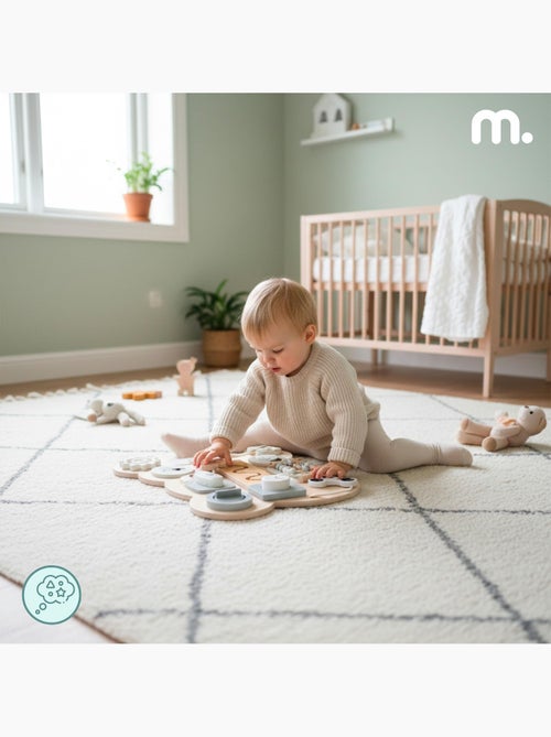 Busy board in legno orsetto montessori teddy board mamabrum - Kiabi