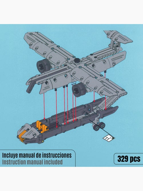 Bym aerei militari giocattolo staccabili 329 pezzi - Kiabi