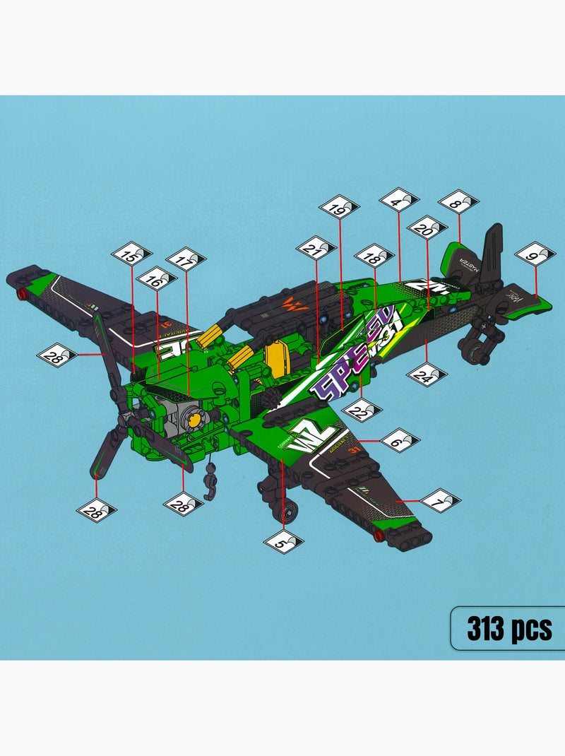 Bym aereo di salvataggio giocattolo smontabile 313 pezzi N/D - Kiabi