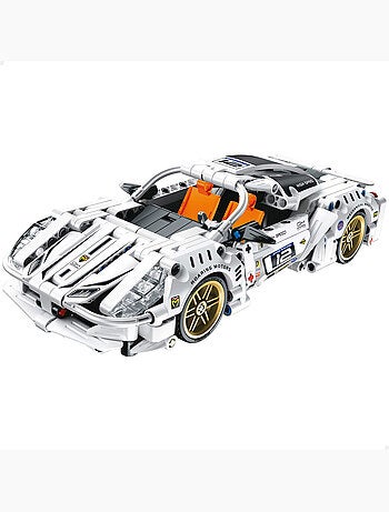 Bym auto da corsa staccabile giocattolo bianco 437 pezzi
