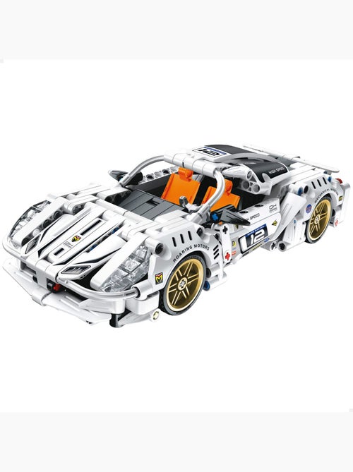 Bym auto da corsa staccabile giocattolo bianco 437 pezzi - Kiabi