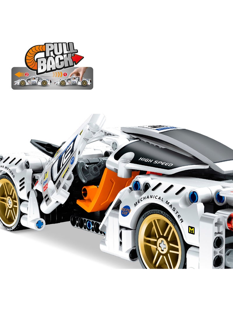 Bym auto da corsa staccabile giocattolo bianco 437 pezzi N/D - Kiabi