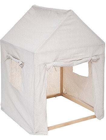 Cabina per bambini tela safari 77x115cm pino