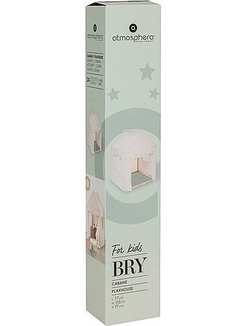 Cabina per bambini tela safari 77x115cm pino