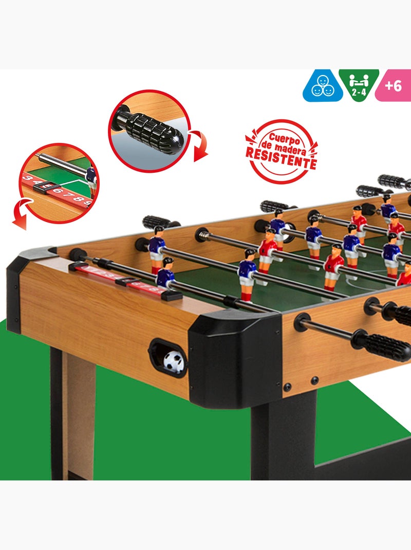 Calcio balilla in legno con gambe 121x61x79 cm cb games N/D - Kiabi