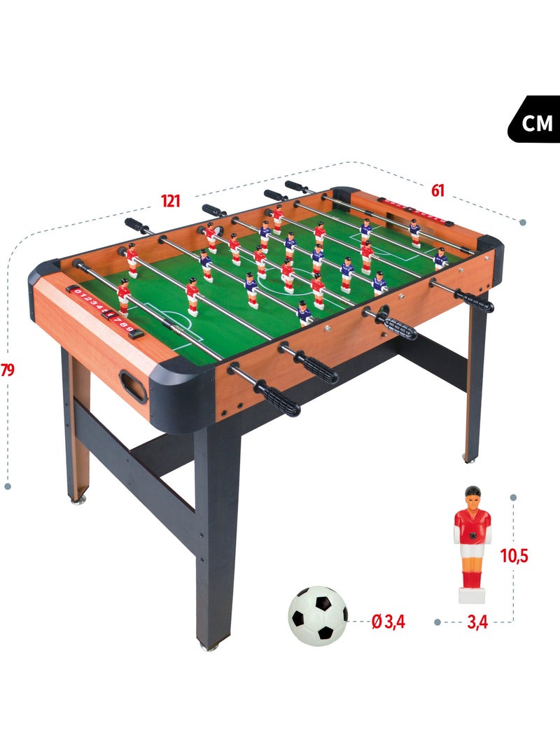 Calcio balilla in legno con gambe 121x61x79 cm cb games N/D - Kiabi