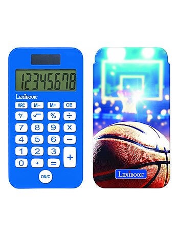 Calcolatrice basket a 8 cifre con coperchio di protezione