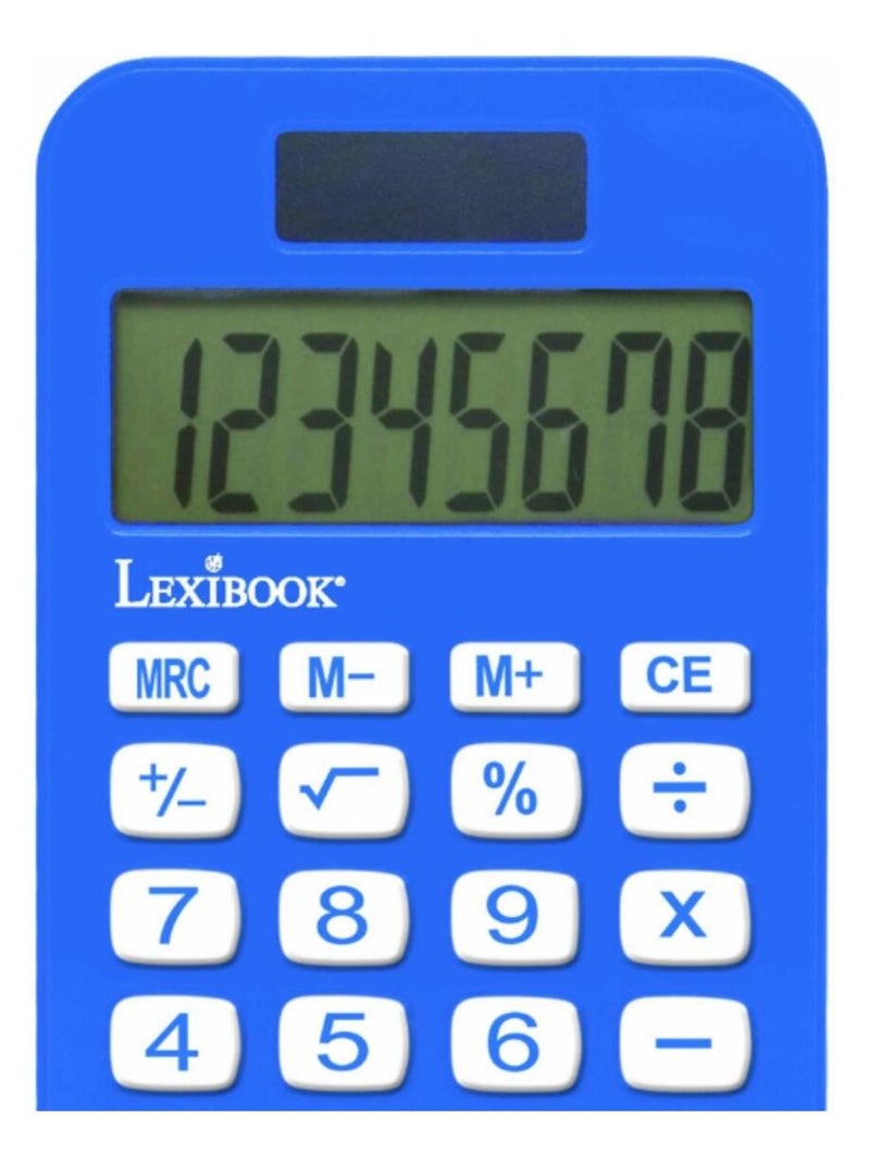 Calcolatrice basket a 8 cifre con coperchio di protezione Blu - Kiabi