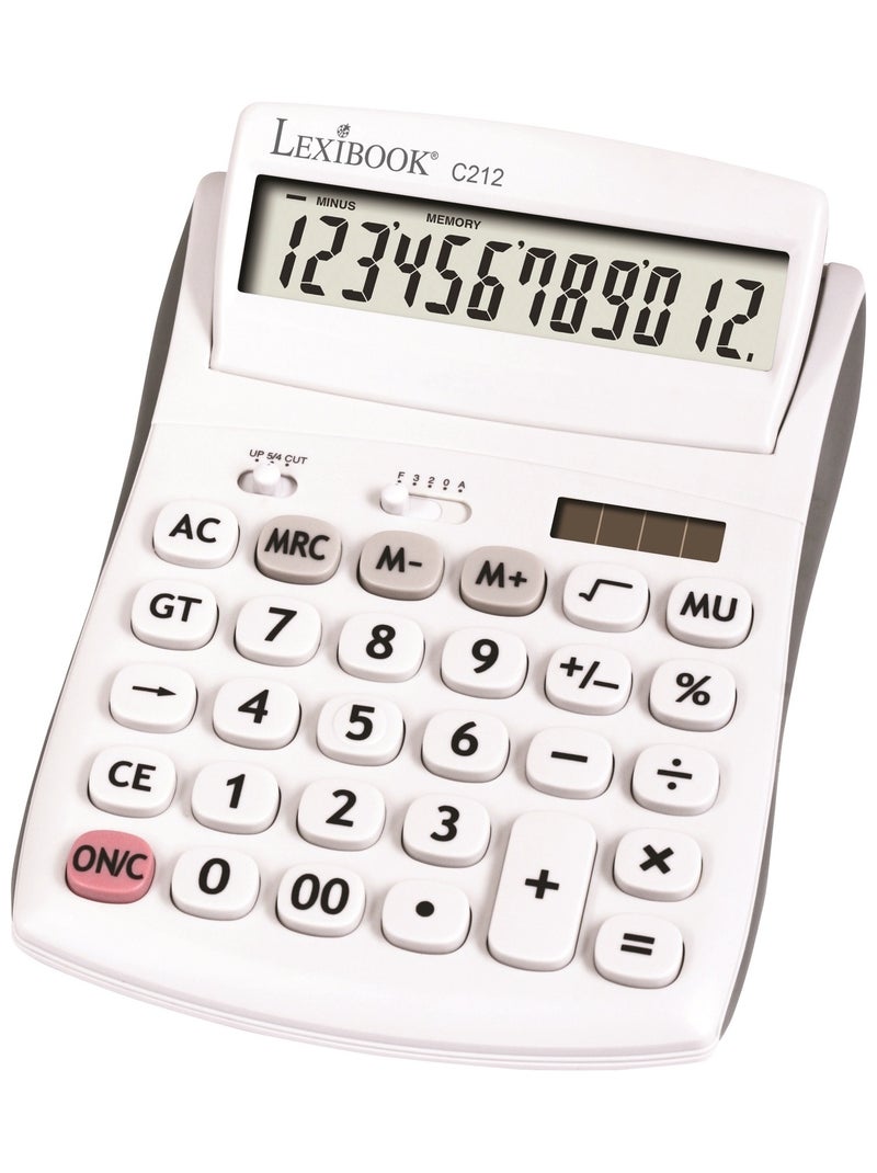 Calcolatrice da tavolo a 12 cifre Bianco - Kiabi
