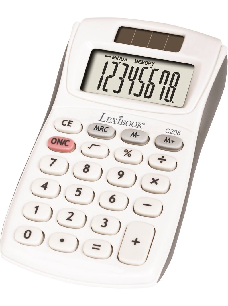 Calcolatrice tascabile a 8 cifre con finitura in gomma Bianco - Kiabi