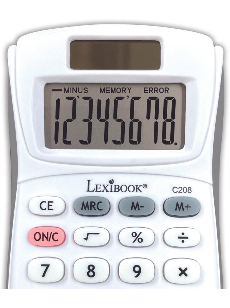 Calcolatrice tascabile a 8 cifre con finitura in gomma Bianco - Kiabi