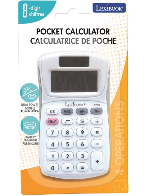 Calcolatrice tascabile a 8 cifre con finitura in gomma - Kiabi