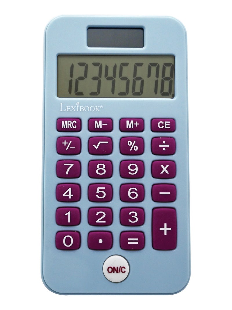 Calcolatrice tascabile Frozen a 8 cifre con coperchio di protezione Blu - Kiabi