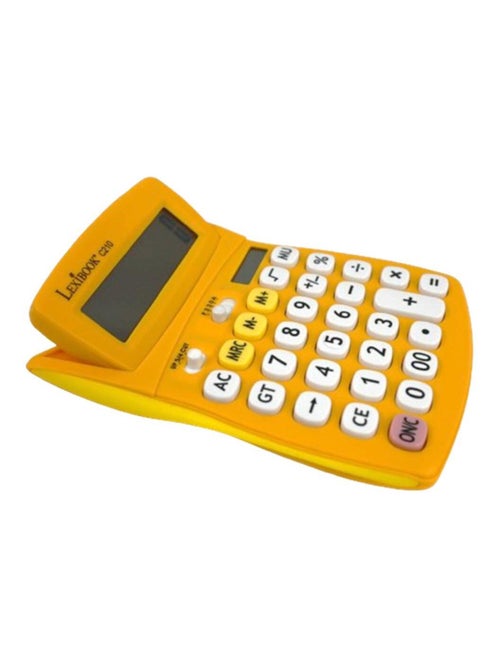 Calcolatrice tascabile gialla a 10 cifre con angolo dello schermo regolabile e finitura in gomma - Kiabi