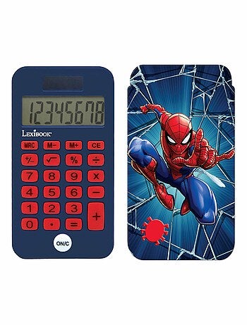 Calcolatrice tascabile SpiderMan a 8 cifre con coperchio di protezione