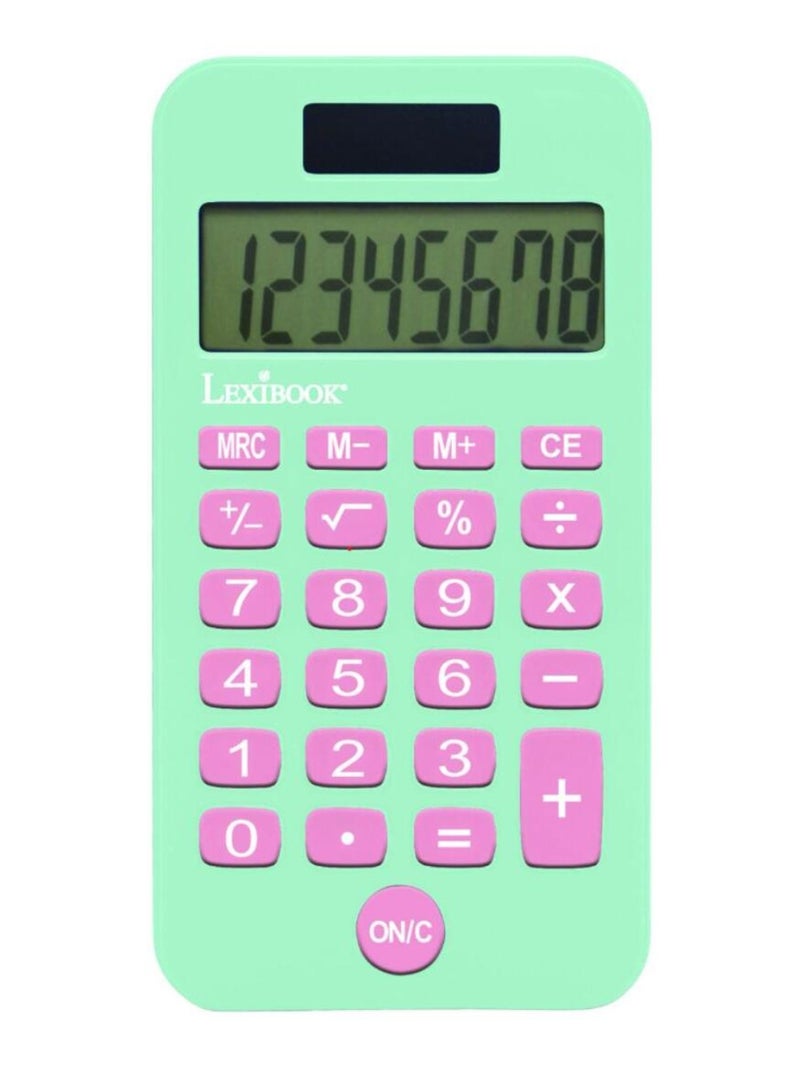 Calcolatrice tascabile Unicorno a 8 cifre con coperchio di protezione Blu - Kiabi